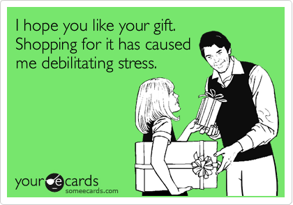gift shopping stress
