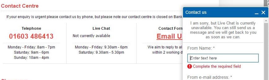 Live chat service
