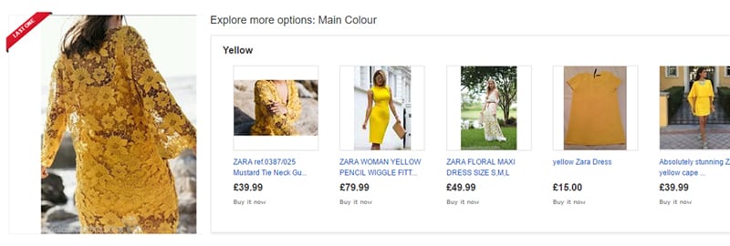 eBay recommendations