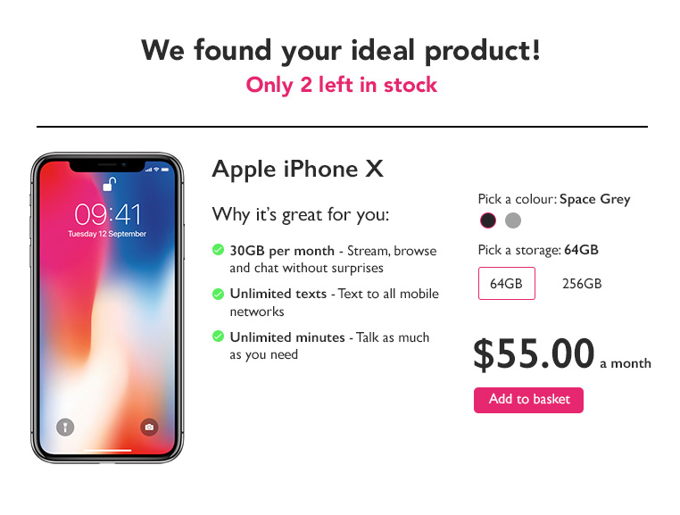 digital sales assistant scarcity pitch