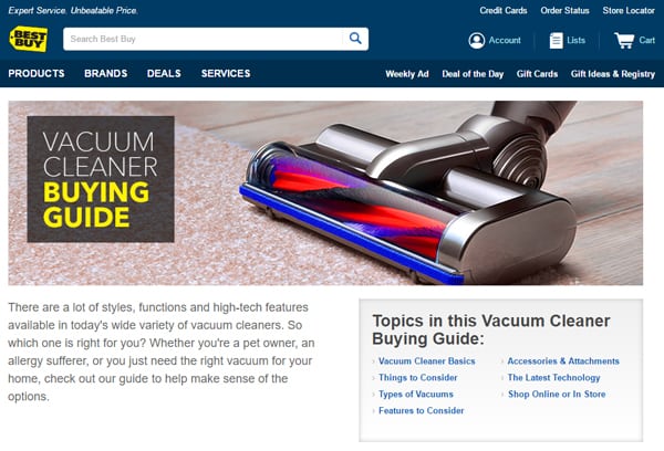Best Buy - Provide advice and brand yourself as an expert