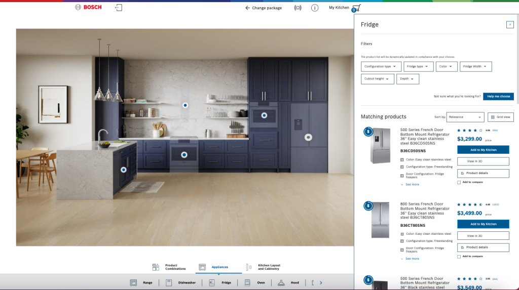 Example of a composable product configurator
