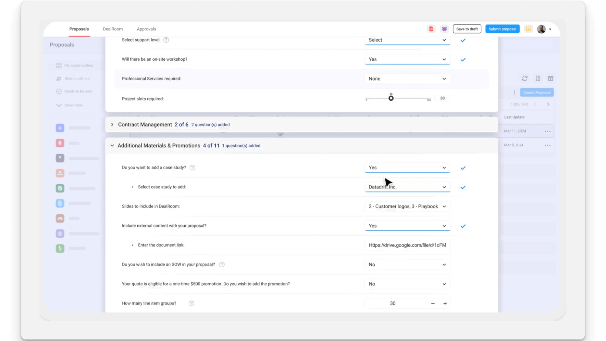 Dealhub CPQ example