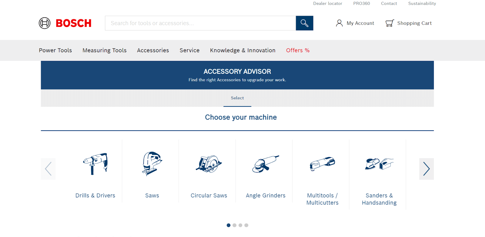 Bosch Accessory Advisor