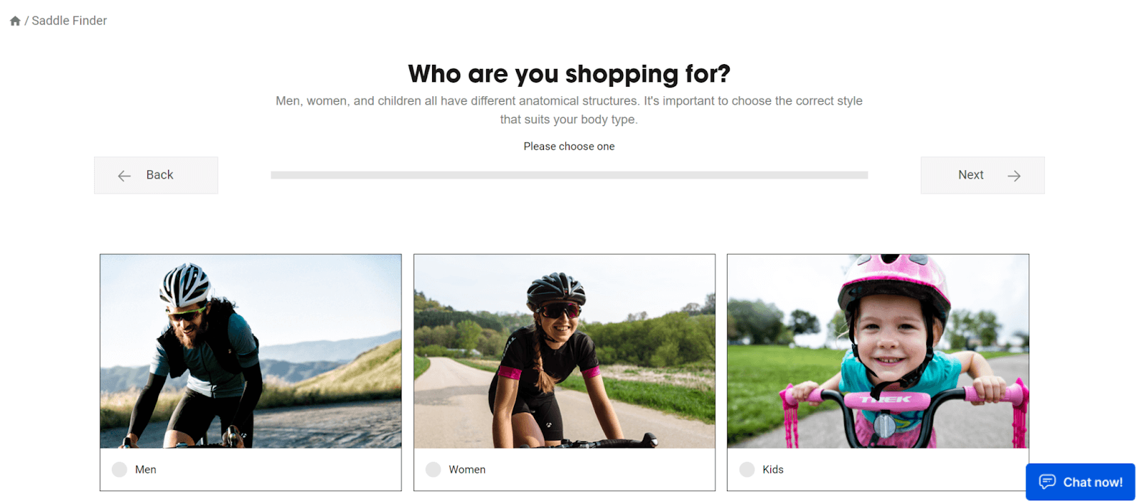 Trek Saddle Finder
