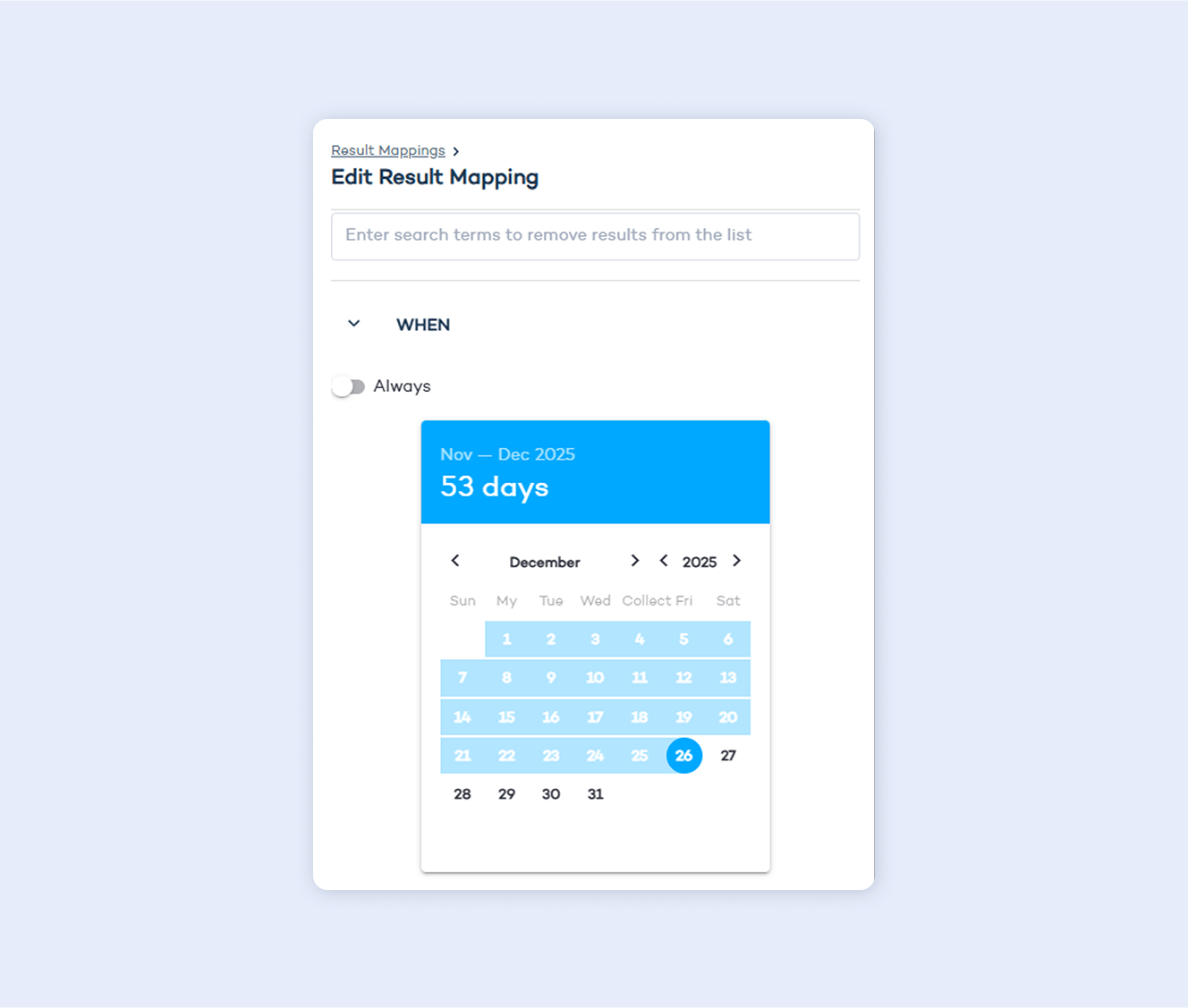 scheduled promotion