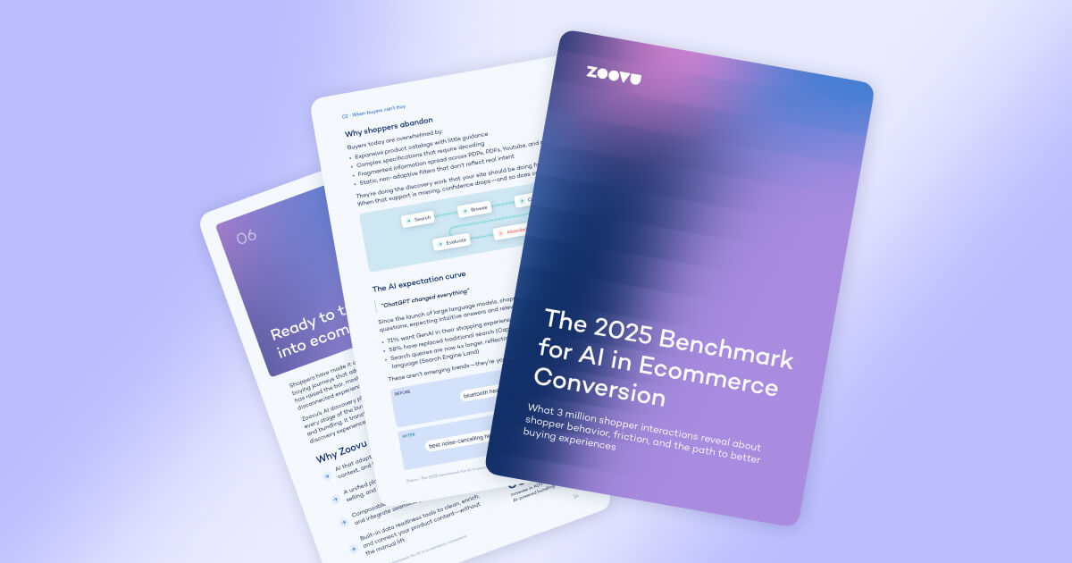 zoovu  benchmark ai ecommerce conversion library 