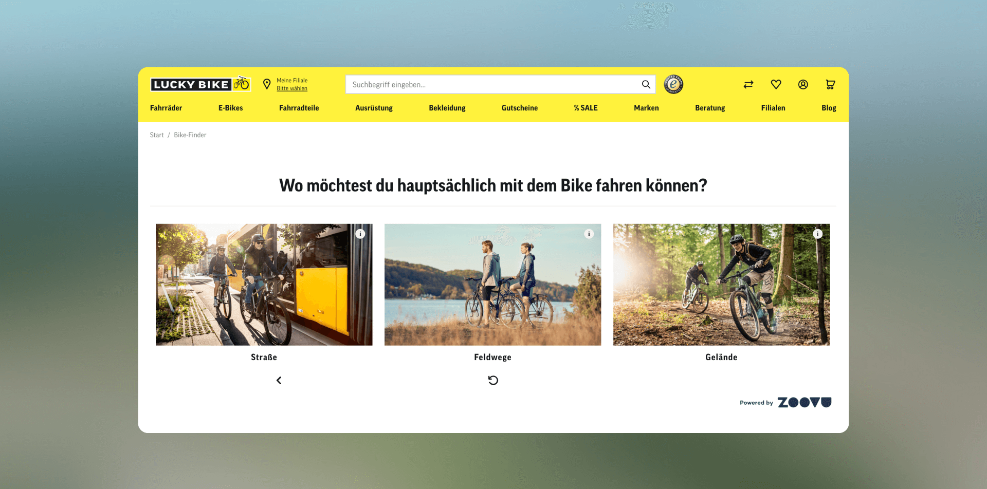 Lucky Bike Guided Selling Example