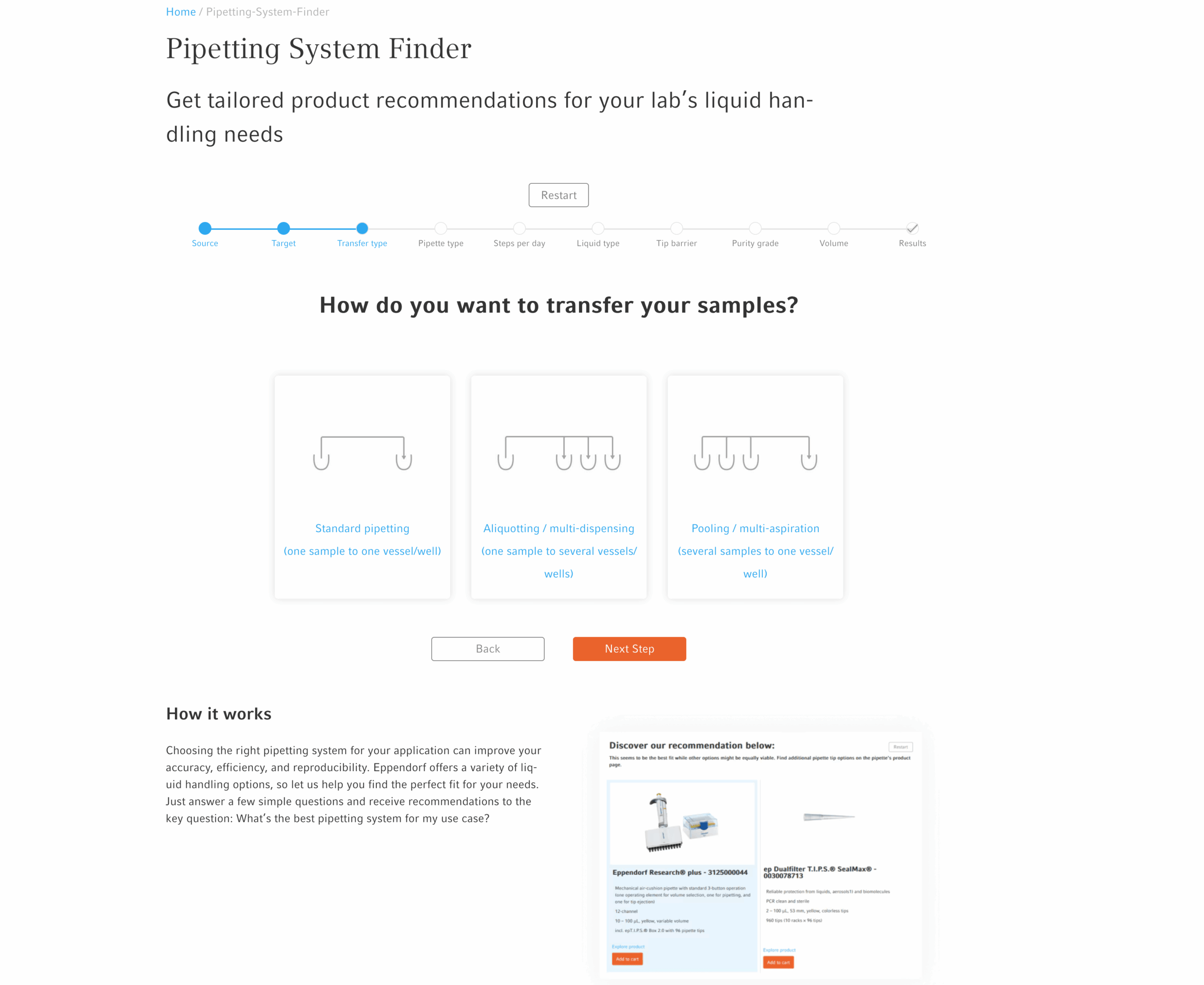 Eppendorf pipetting system