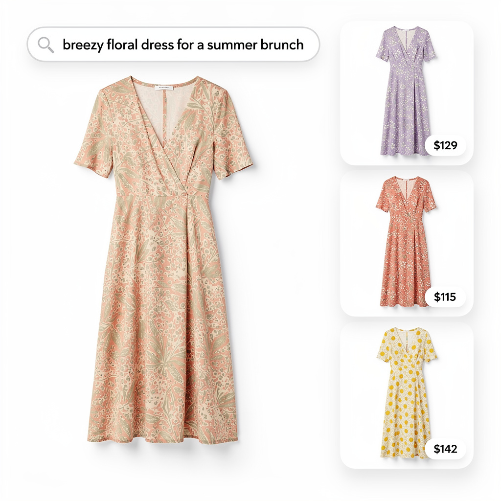 Shopper exploring fashion picks